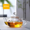 Transparent Borosilicate Glass Teapot 600ml 800ml 1000ml