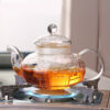 Transparent Borosilicate Glass Teapot 600ml 800ml 1000ml