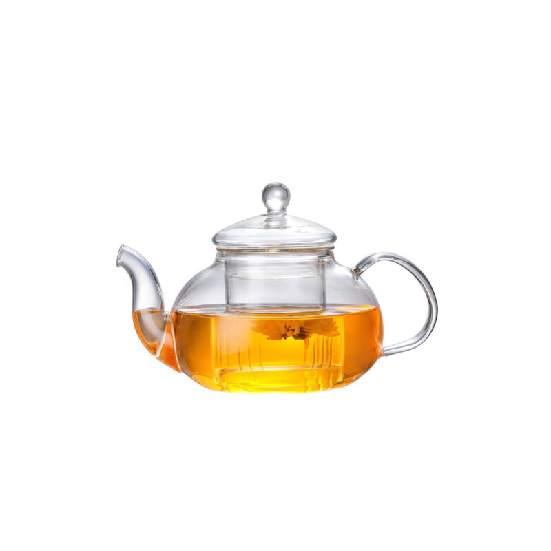 Transparent Borosilicate Glass Teapot 600ml 800ml 1000ml