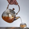 1000ml Glass Teapot With Water Steam Boiling Infuser