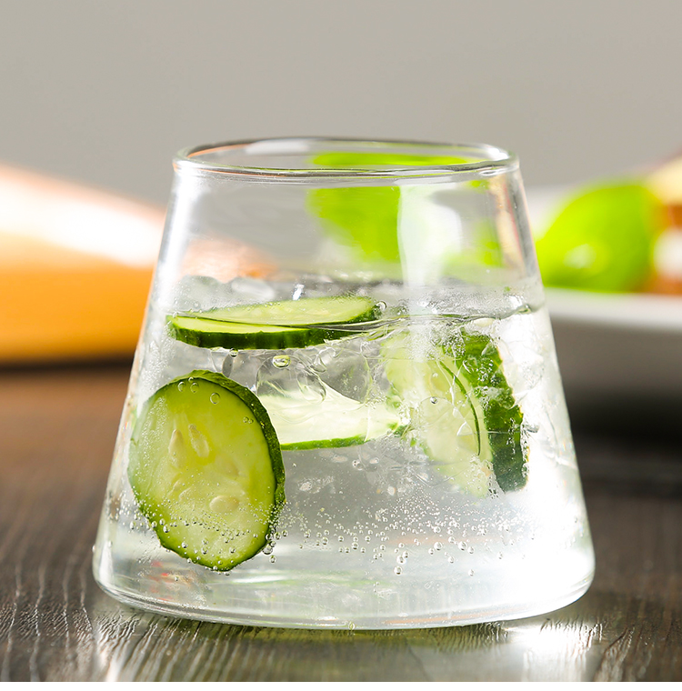 300ml 400ml Fuji Shape Borosilicate Glass Cup
