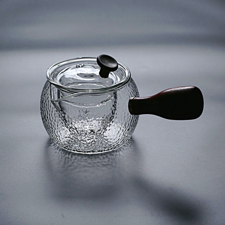 500ml_hammered_type_premium_creative_glass_boil_tea_pot_with_side_wood_handle_800×800_4 350ml 500ml Hammered Type Premium Creative Glass Boil Tea Pot With Side Wood Handle