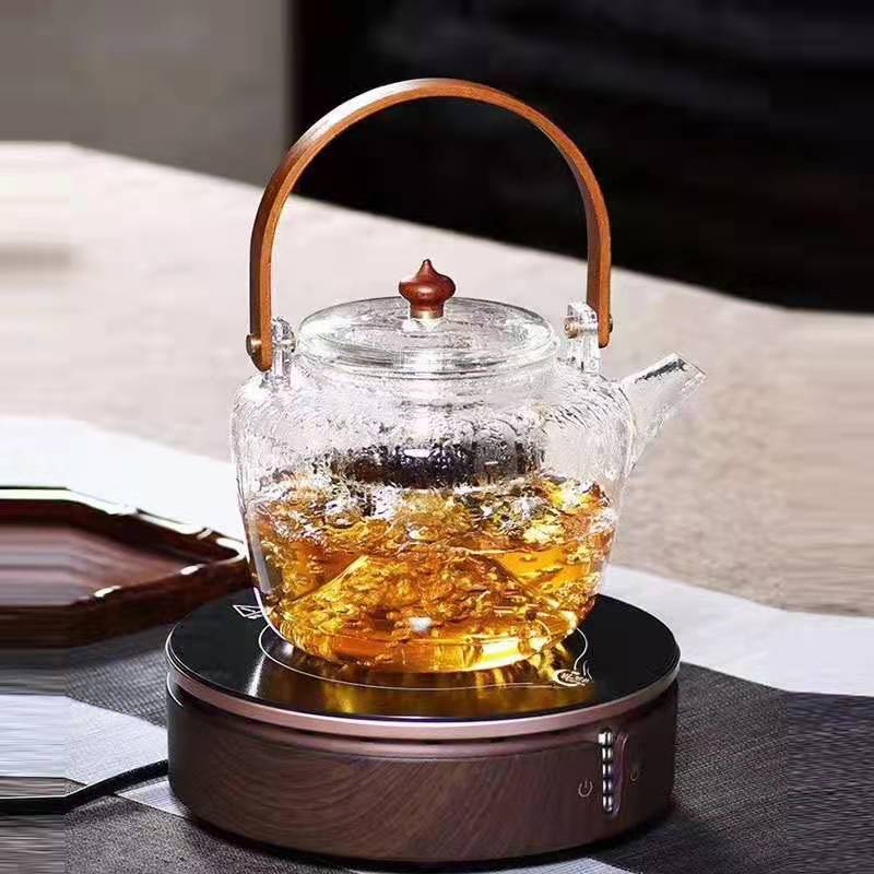 950ml Steam Boiling Dual Purpose Using Bamboo Handle Glass Teapot _800×800_1 950ml Steam Boiling Dual Purpose Using Bamboo Handle Glass Teapot