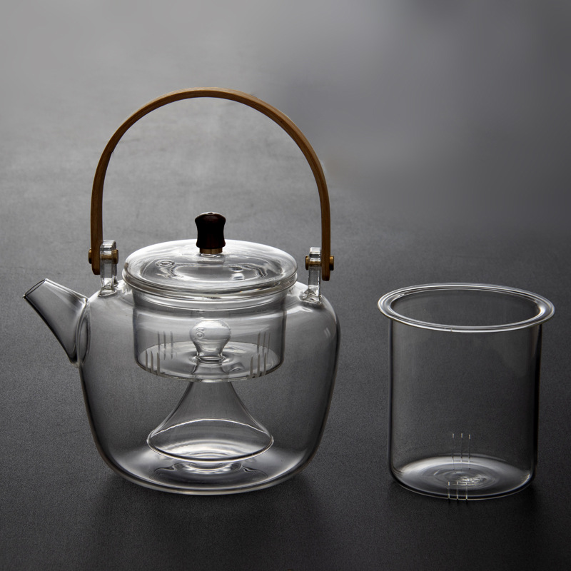 950ml Steam Boiling Dual Purpose Using Bamboo Handle Glass Teapot _800×800_3 950ml Steam Boiling Dual Purpose Using Bamboo Handle Glass Teapot