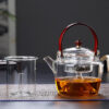 950ml Steam Boiling Dual Purpose Using Bamboo Handle Glass Teapot _800×800_4 950ml Steam Boiling Dual Purpose Using Bamboo Handle Glass Teapot