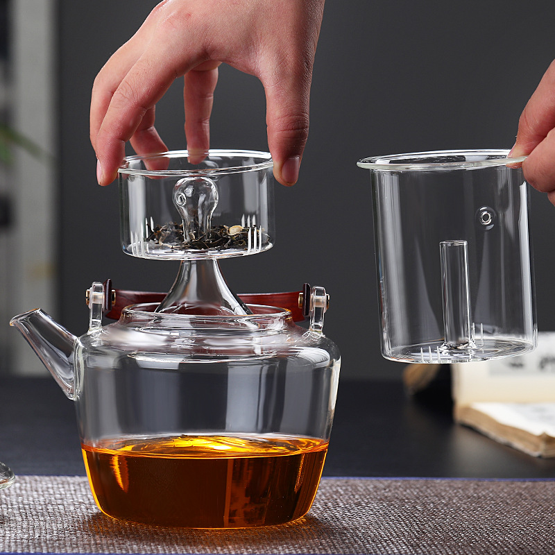 950ml Steam Boiling Dual Purpose Using Bamboo Handle Glass Teapot _800×800_5 950ml Steam Boiling Dual Purpose Using Bamboo Handle Glass Teapot