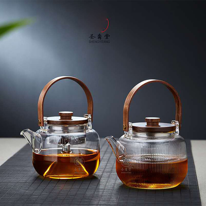 High Temperature Resistant Lifting Beam Glass Boiled Tea Maker