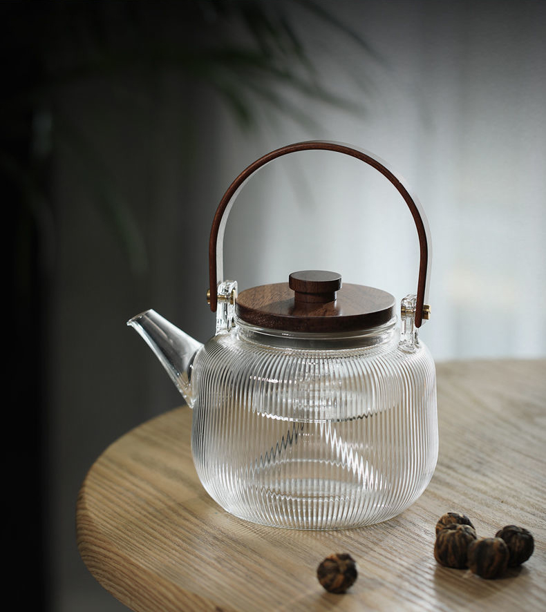 High Temperature Resistant Lifting Beam Glass Boiled Tea Maker