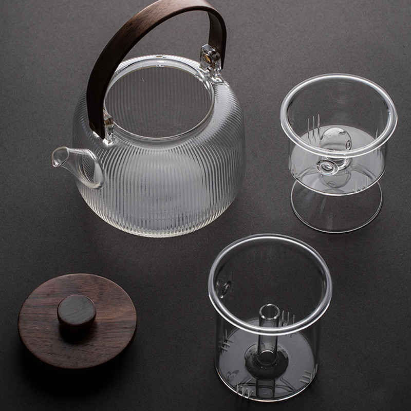 High Temperature Resistant Lifting Beam Glass Boiled Tea Maker