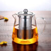 Stainless Steel Infuser Glass Teapot for loose leaf tea