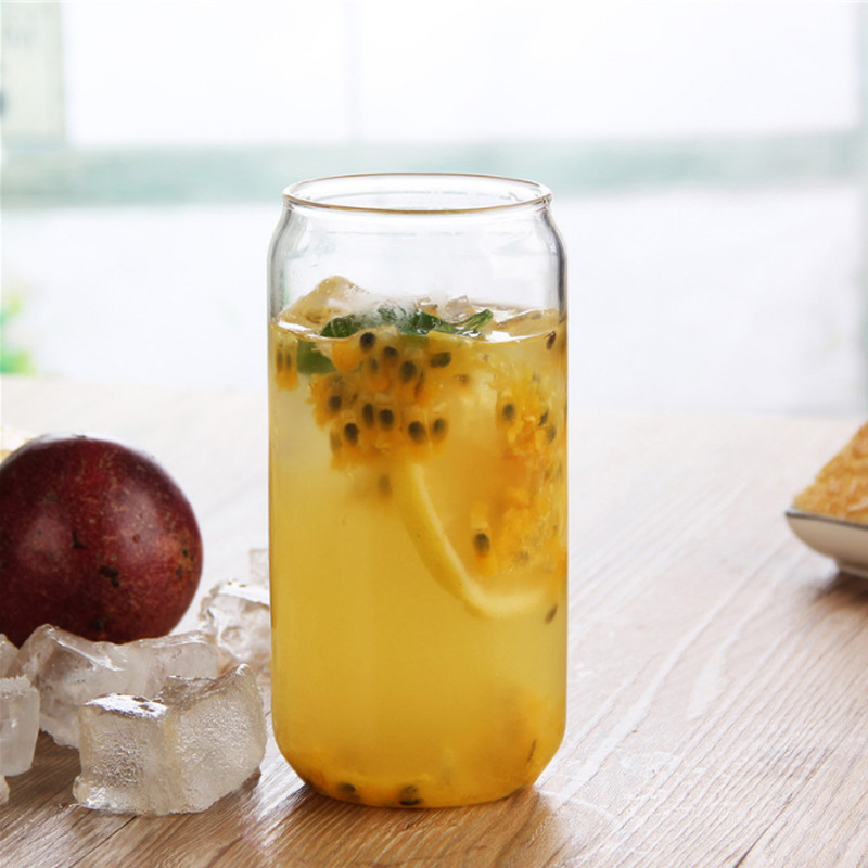 400ml 600ml Can Shape Glass Beverage Cup