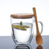 Double Wall Insulated Glass Coffee Mugs