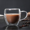 Double Wall Insulated Glass Coffee Mugs