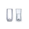 Double Walled Glass Espresso Cups With Mountain Bottom