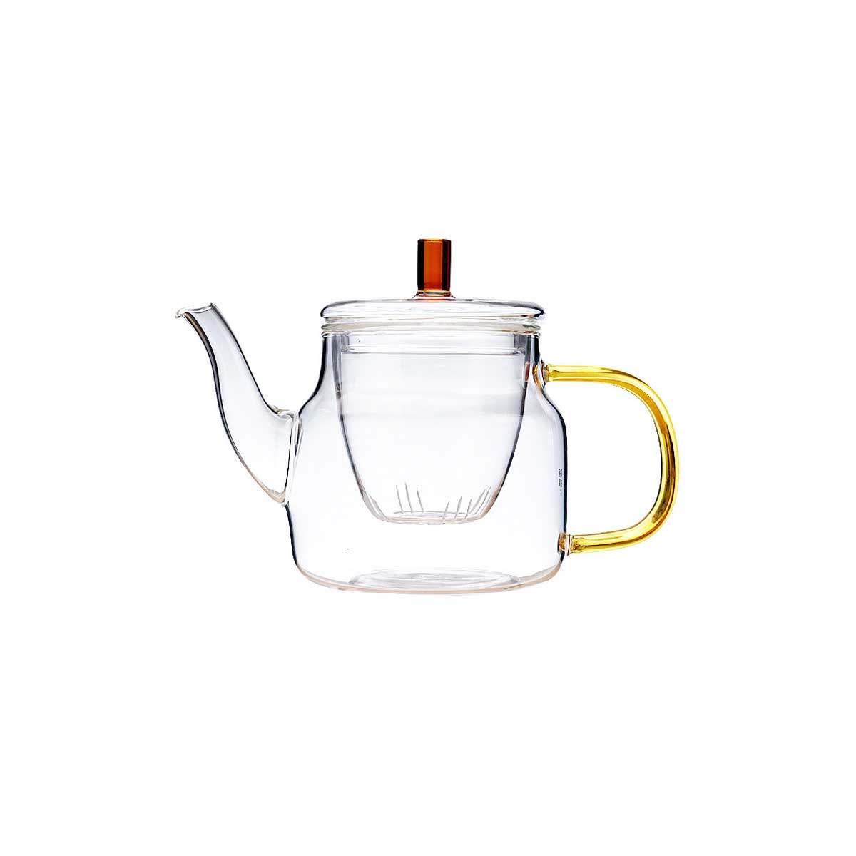 700ml Flower Blooming Glass Teapot Vmara Glass