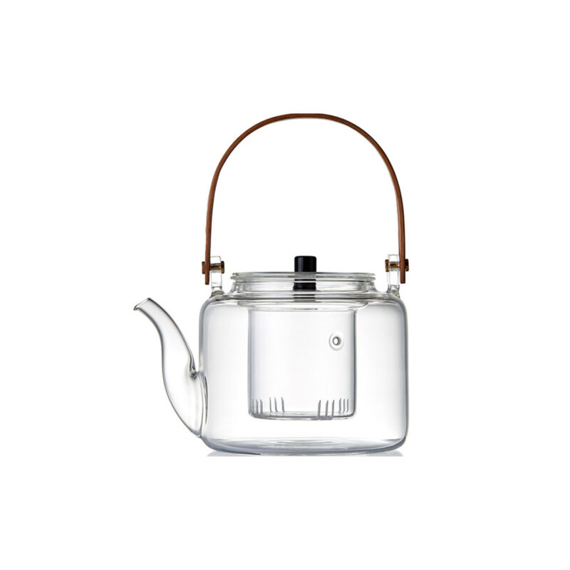 heat_resistant_bamboo_handle_borosilicate_glass_teapot_set_1200×1200 Heat Resistant Bamboo Handle Borosilicate Glass Teapot Set