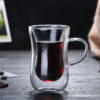 Double Walled Insulated Glass Coffee Mugs With Handle3 Double Walled Insulated Glass Coffee Mugs With Handle