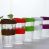 Double Wall Glass Tumbler With Silicone Sleeve