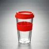 Double Wall Glass Tumbler With Silicone Sleeve
