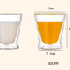 Double Walled Insulated Glass Coffee Cups