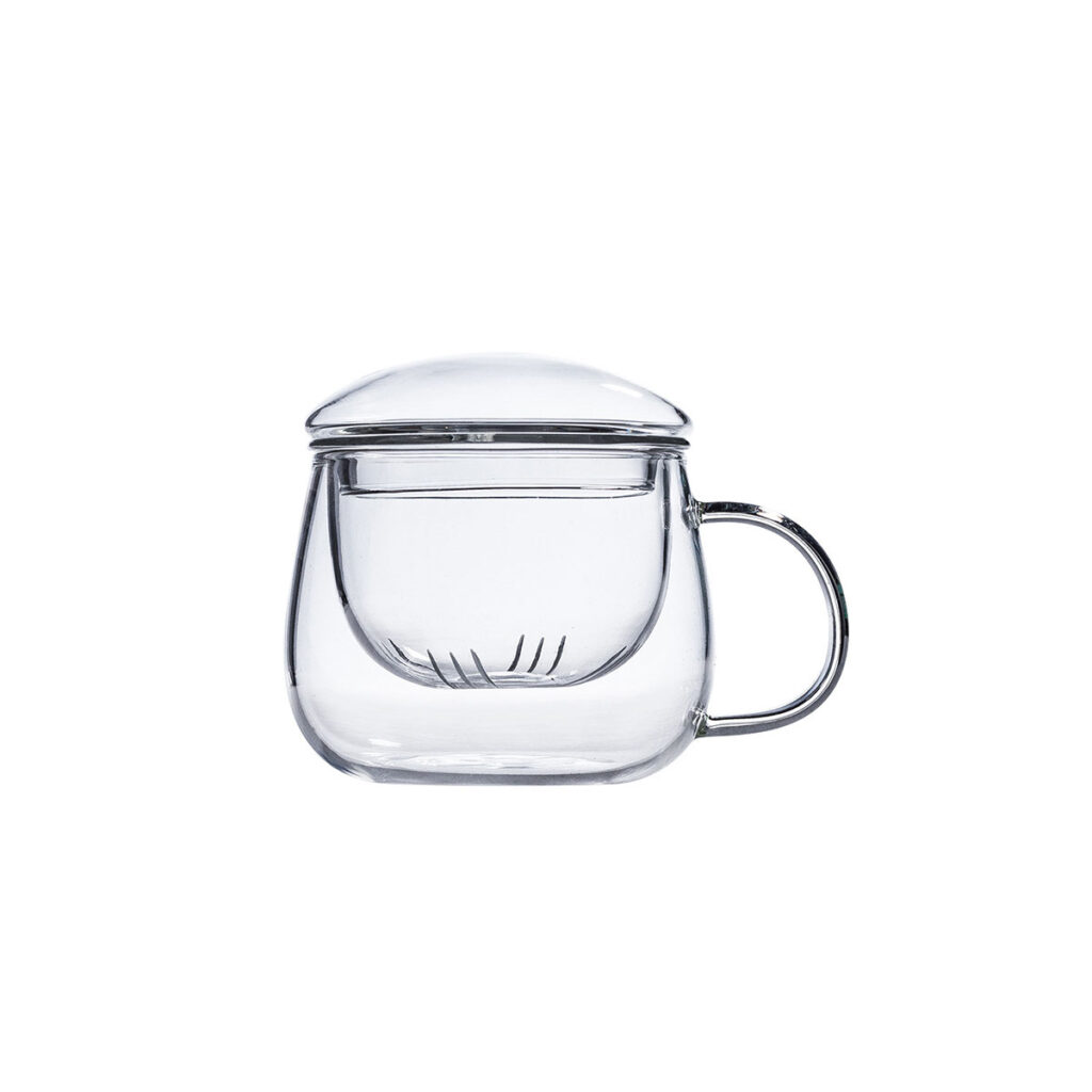 infuser glass mug