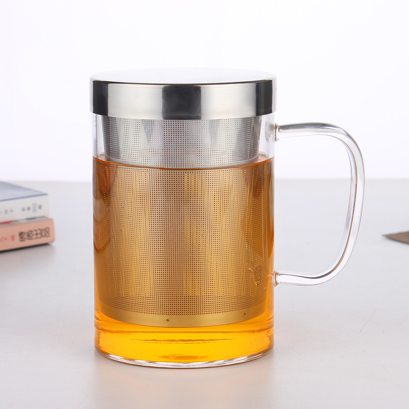 420ml Tea Infuser Glass Mug