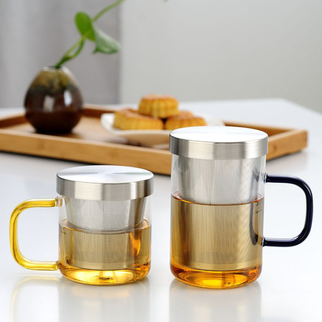 420ml Tea Infuser Glass Mug
