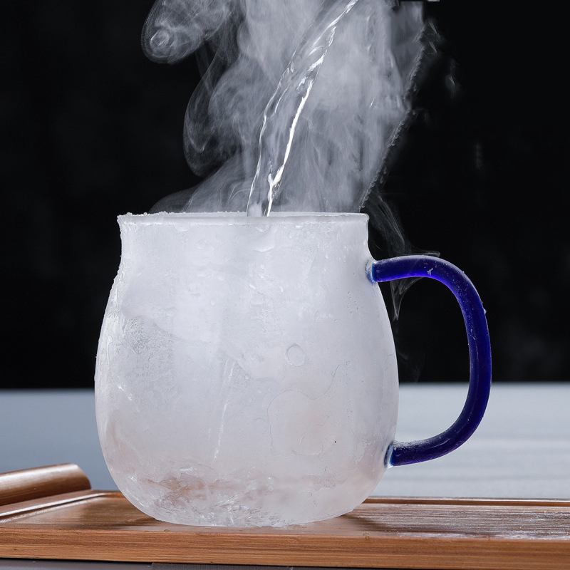 Tea Infuser Glass Mugs with Stainless Steel Strainer