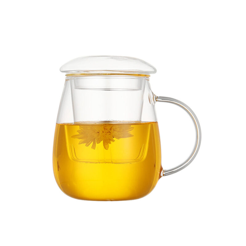 infuser glass mug
