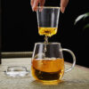 Vmara Glass Wholesale Infuser Glass Mug
