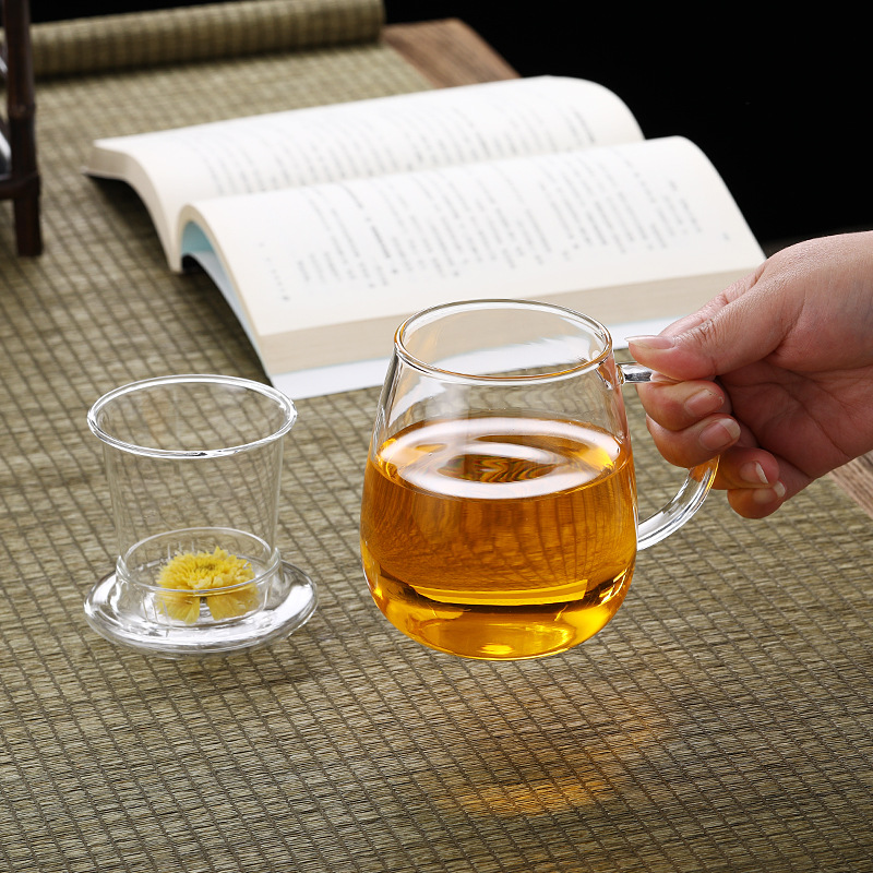 Vmara Glass Wholesale Infuser Glass Mug