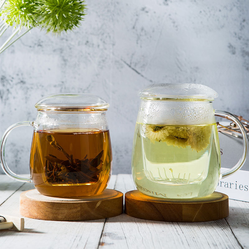 Vmara Glass Wholesale Infuser Glass Mug