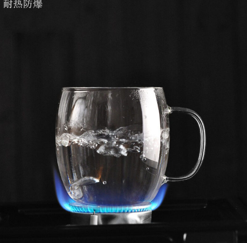 450ml Reusable Borosilicate Infuser Glass Mug