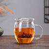 450ml Reusable Borosilicate Infuser Glass Mug