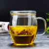 450ml Reusable Borosilicate Infuser Glass Mug