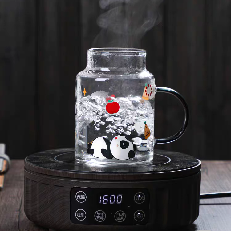 500ml Cute Panda Glass Cup