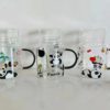 500ml cute panda glass cup