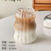 Ripple Chubby Borosilicate Glass Cup