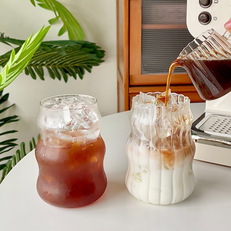 Ripple Chubby Borosilicate Glass Cup