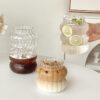 Ripple Chubby Borosilicate Glass Cup